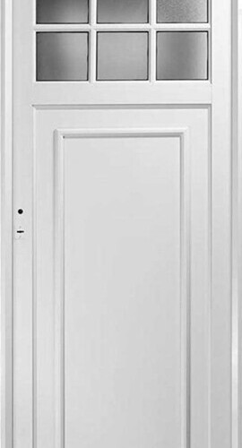 Puerta Aluminio Blanco Reforzada Modelo 702 De 090×205
