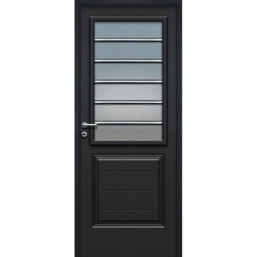 Puerta Chapa Inyectada Pavir Modelo Florencia Grafito De 080×200