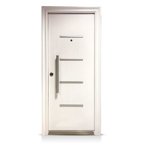 Puerta De Seguridad Modelo Olivia Blanca 080 Multi-Punto