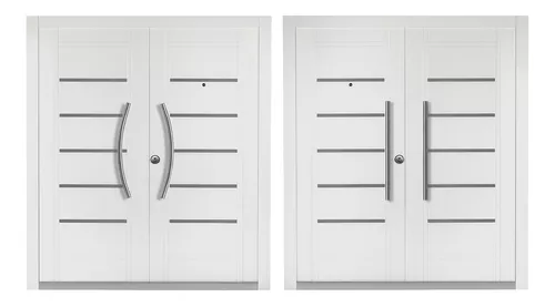 Puerta Doble de Chapa Pintada Horno Blanca Modelo AC81 de 170×205