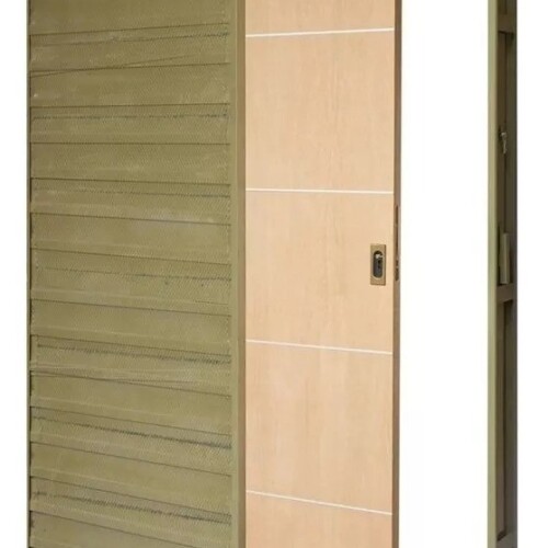 Puerta Embutir Cedrillo Marco Aluminio 080 Muro 15