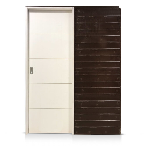 Puerta Embutir Placa Oblak Dommo H Marco Madera 070 Muro 15