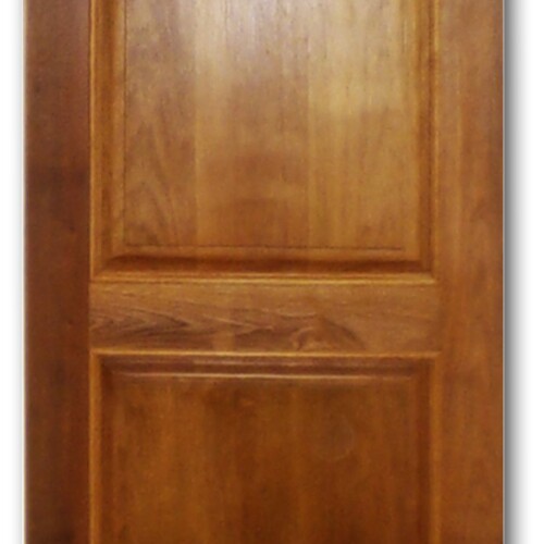 Puerta Madera Cedro Rey Modelo 2 Tableros Curvo De 080×200