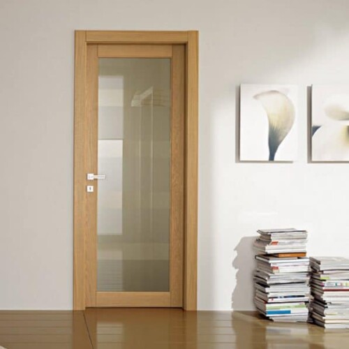 Puerta Madera Grandis Vidrio Entero 080×200