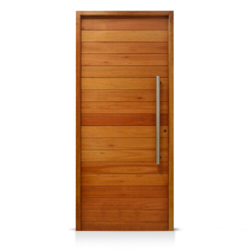 Puerta Madera Timbo Machimbre Vertical 080×200 BARRAL ACERO!