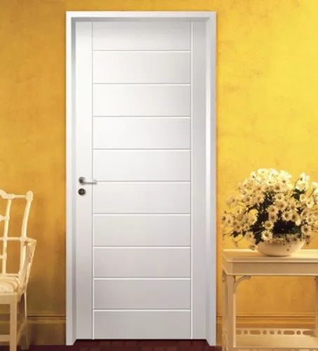 Puerta Placa Modelo Madison Blanca 080 Marco Aluminio