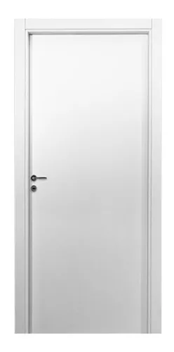 Puerta Placa Oblak Tekstura Blanca Marco Madera 080 Muro 10