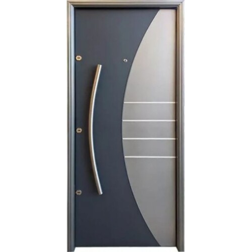 Puerta Chapa Inyectada Pavir Modelo Bicolor Blanco/Champagne De 080